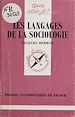 Télécharger le livre :  Les Langages de la sociologie
