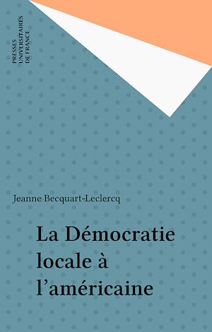 Download the eBook: La Démocratie locale à l'américaine