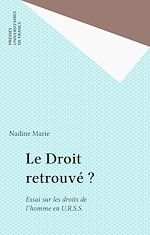Télécharger le livre :  Le Droit retrouvé ?