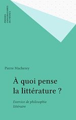 Télécharger le livre :  À quoi pense la littérature ?
