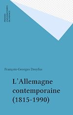 Télécharger le livre :  L'Allemagne contemporaine (1815-1990)