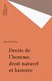 Télécharger le livre :  Droits de l'homme, droit naturel et histoire
