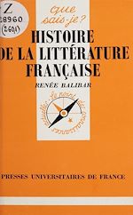 Download this eBook Histoire de la littérature française
