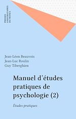 Télécharger le livre :  Manuel d'études pratiques de psychologie (2)