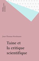 Télécharger le livre :  Taine et la critique scientifique