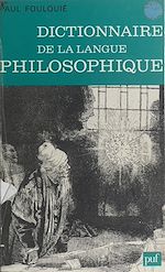 Télécharger le livre :  Dictionnaire de la langue philosophique