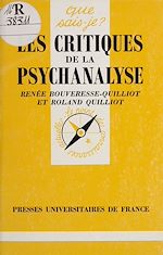 Download this eBook Les Critiques de la psychanalyse