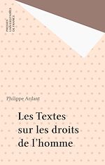 Download this eBook Les Textes sur les droits de l'homme