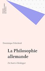 Télécharger le livre :  La Philosophie allemande