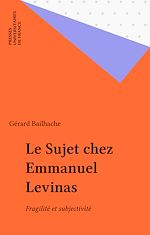 Download this eBook Le Sujet chez Emmanuel Levinas