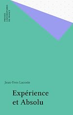 Télécharger le livre :  Expérience et Absolu