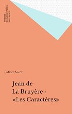 Télécharger le livre :  Jean de La Bruyère : «Les Caractères»
