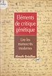 Télécharger le livre :  Éléments de critique génétique