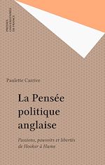 Télécharger le livre :  La Pensée politique anglaise