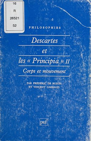 Téléchargez le livre :  Descartes et les principia
