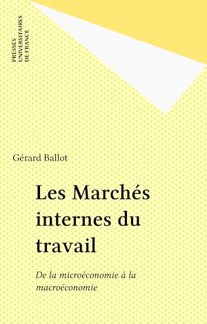 Téléchargez le livre :  Les Marchés internes du travail