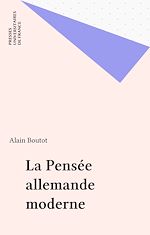 Download this eBook La Pensée allemande moderne