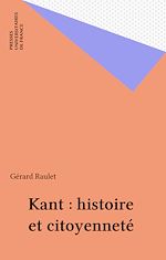 Télécharger le livre :  Kant : histoire et citoyenneté