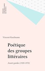 Télécharger le livre :  Poétique des groupes littéraires