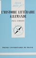 Télécharger le livre :  L'Histoire littéraire allemande