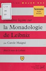Télécharger le livre :  Premières leçons sur La monadologie de Leibniz