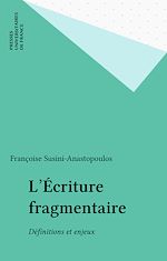 Télécharger le livre :  L'Écriture fragmentaire