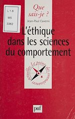 Download this eBook L'Éthique dans les sciences du comportement