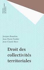 Télécharger le livre :  Droit des collectivités territoriales