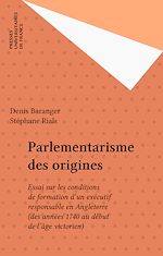 Télécharger le livre :  Parlementarisme des origines