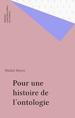 Télécharger le livre :  Pour une histoire de l'ontologie