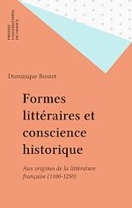 Télécharger le livre :  Formes littéraires et conscience historique