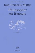 Télécharger le livre :  Philosopher en français