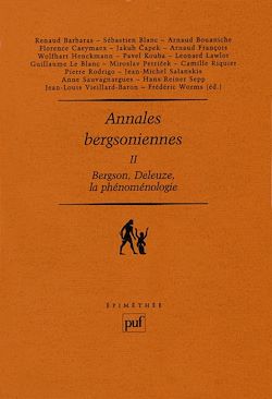 Télécharger le livre :  Bergson, Deleuze, la phénoménologie - Annales bergsoniennes II