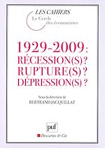 Download this eBook 1929-2009 : Récession(s) ? Rupture(s) ? Dépression(s) ?
