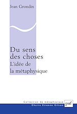 Télécharger le livre :  Du sens des choses. L'idée de la métaphysique