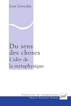 Télécharger le livre :  Du sens des choses. L'idée de la métaphysique