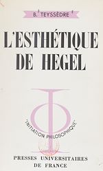 Télécharger le livre :  L'esthétique de Hegel