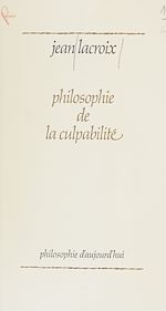 Download this eBook Philosophie de la culpabilité