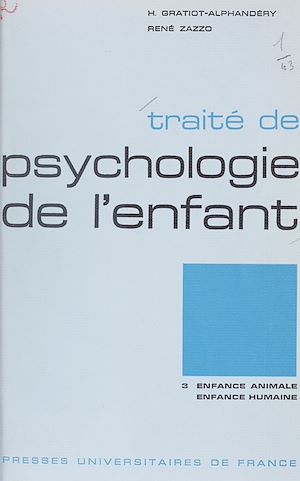 Téléchargez le livre :  Traité de psychologie de l'enfant (3)