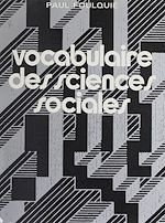 Télécharger le livre :  Vocabulaire des sciences sociales