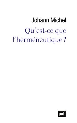 Télécharger le livre :  Qu'est-ce que l'herméneutique ?