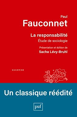 Télécharger le livre :  La responsabilité : Etude de sociologie