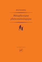 Télécharger le livre :  Métaphysique phénoménologique