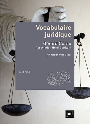 Téléchargez le livre :  Vocabulaire juridique