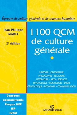 Télécharger le livre :  1100 QCM de culture générale