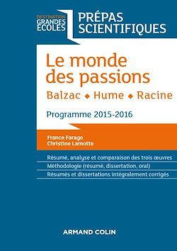 Télécharger le livre :  Le monde des passions - Balzac - Hume - Racine
