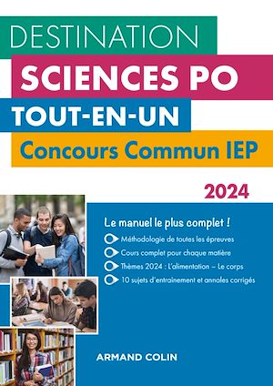 Téléchargez le livre :  Destination Sciences Po - Concours commun IEP 2024