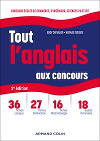 Téléchargez le livre :  Tout l'anglais aux concours - 3e éd