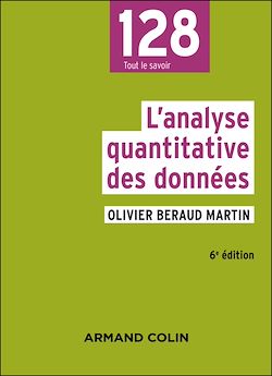 Télécharger le livre :  L'analyse quantitative des données - 6e éd.