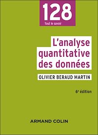 Téléchargez le livre :  L'analyse quantitative des données - 6e éd.